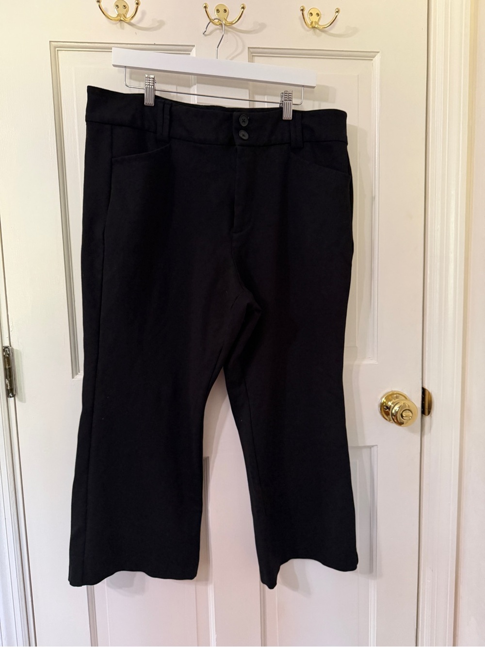 studio by Torrid High Rise Trouser Kick Boot Black